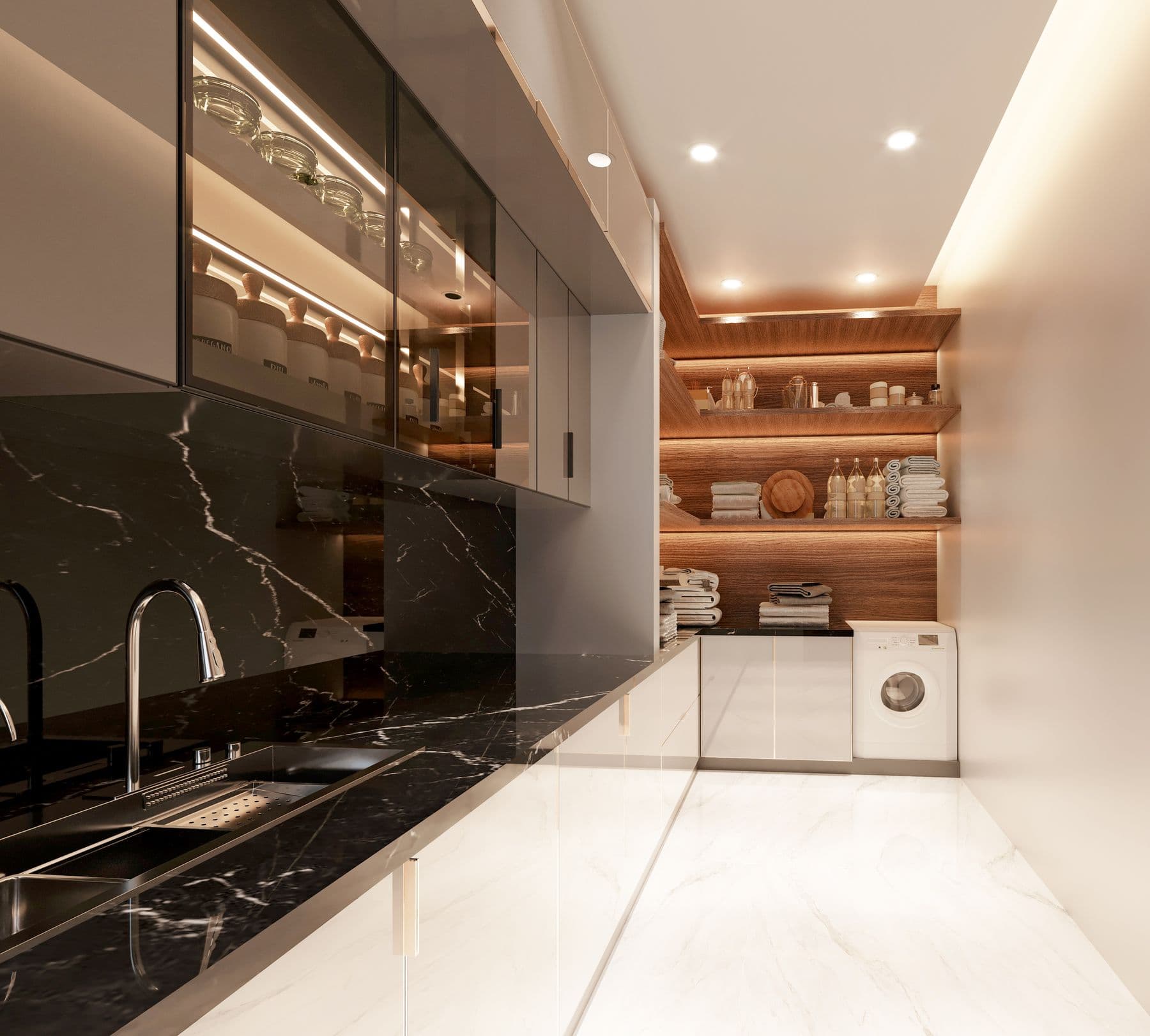 Slim Aluminum Frame Glass Doors